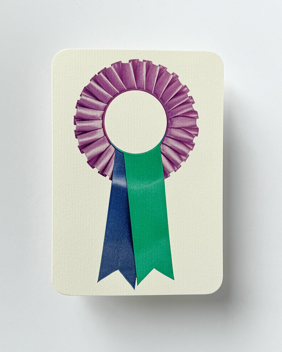 Lavender & Teal  Rosette Greeting Card