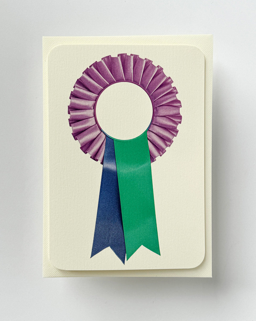 Lavender & Teal  Rosette Greeting Card