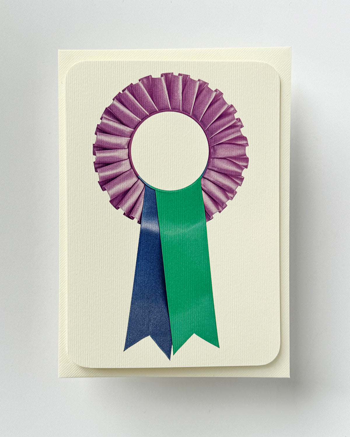 Lavender & Teal  Rosette Greeting Card