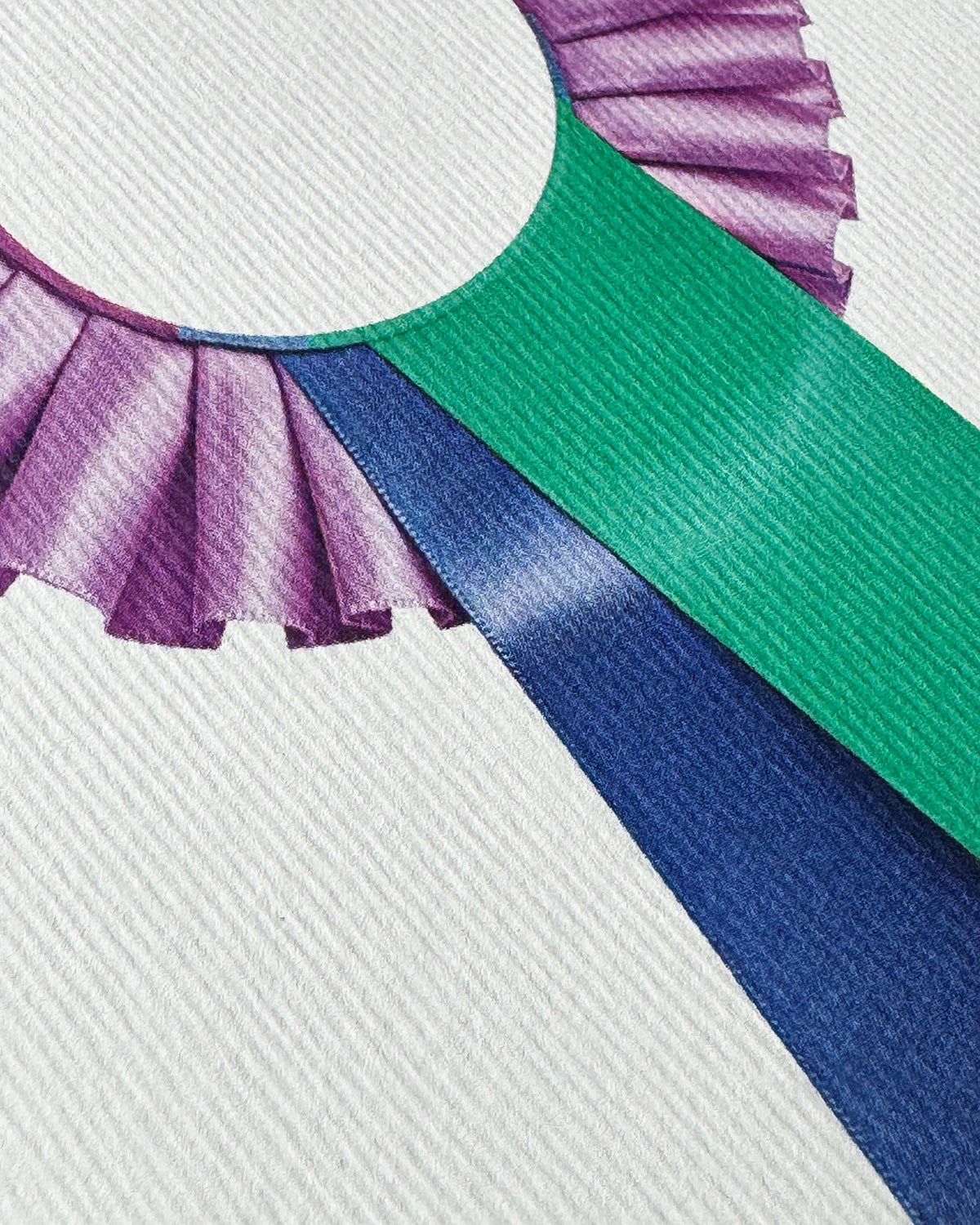 Lavender & Teal  Rosette Greeting Card