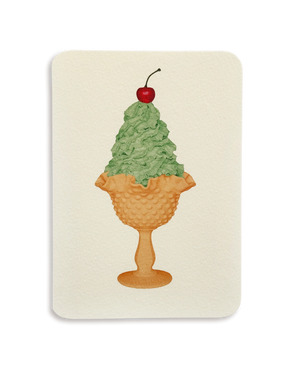 Mint Chantilly Cream Greeting Card