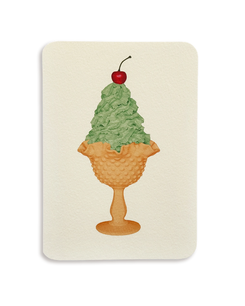 Mint Chantilly Cream Greeting Card