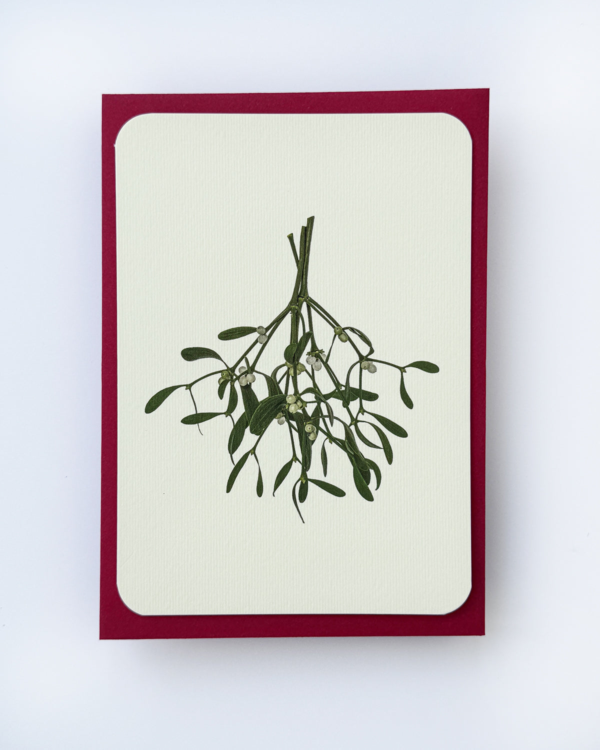 Mistletoe Branch Greeting Card