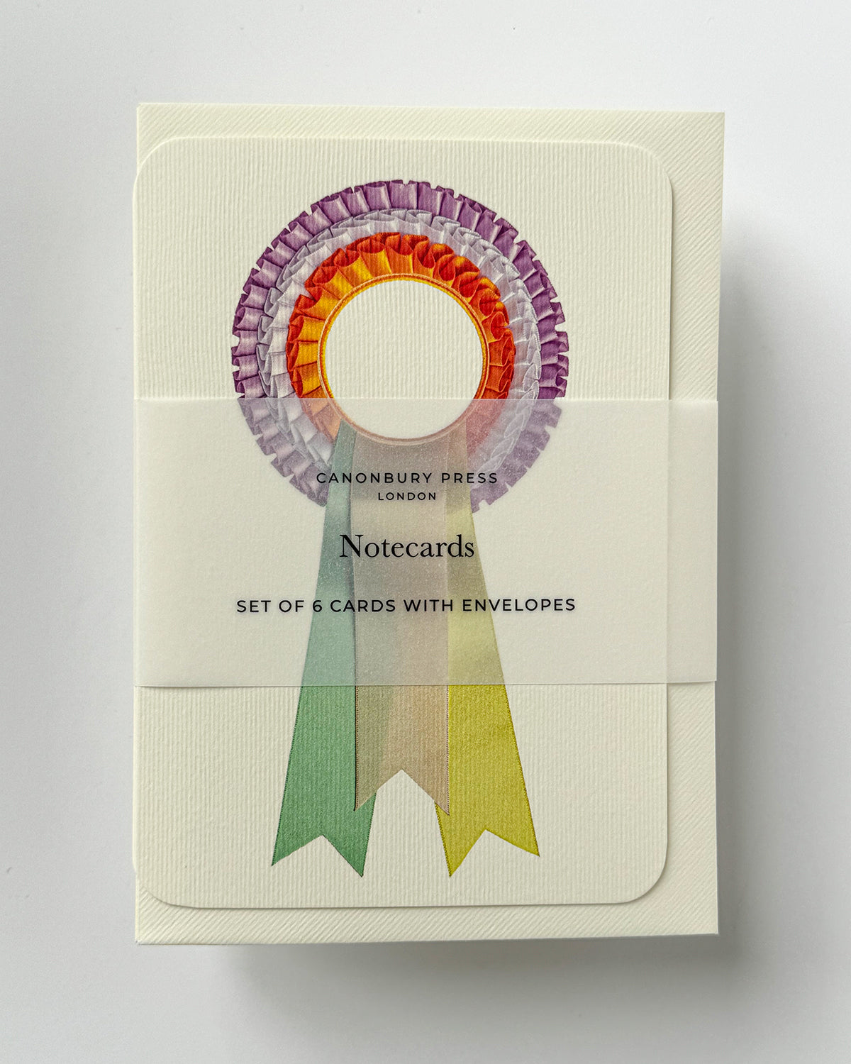 Pastel & Orange Rosette Greeting Card