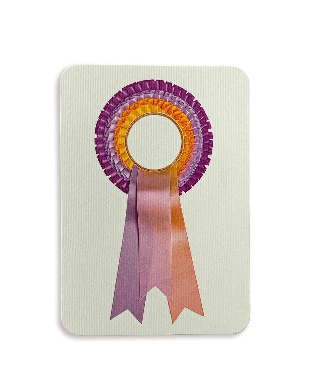 Pastel & Yellow  Rosette Greeting Card