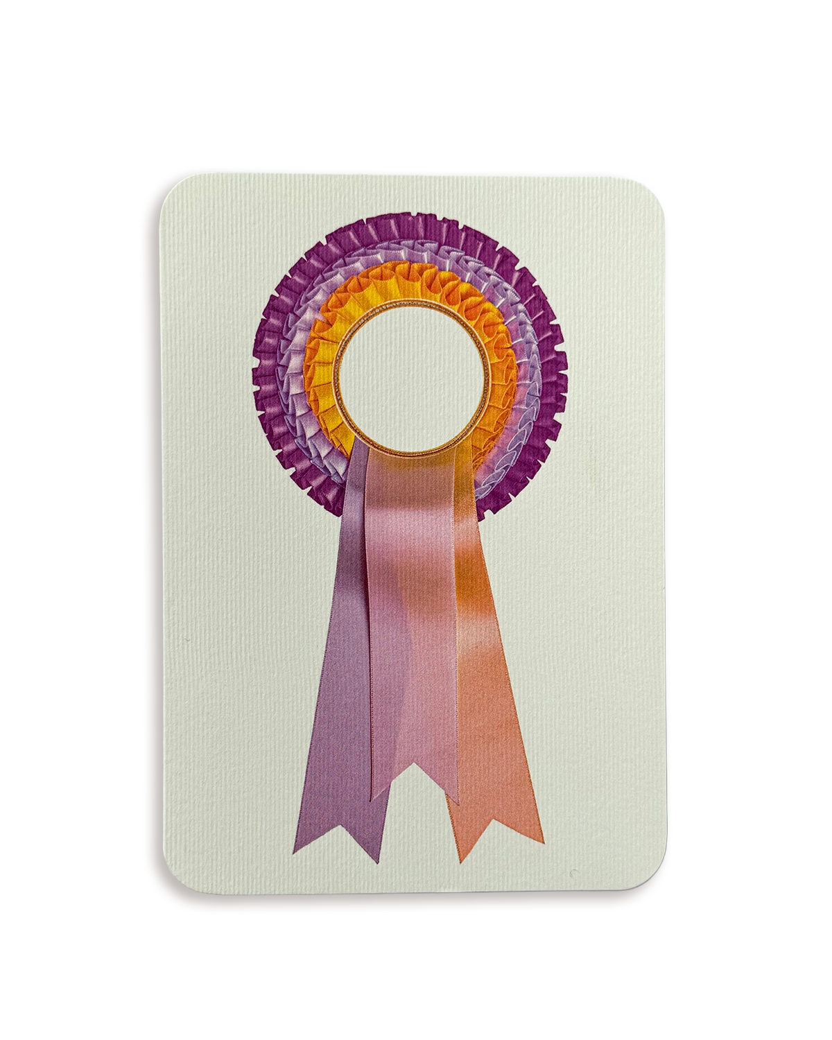 Pastel & Yellow  Rosette Greeting Card