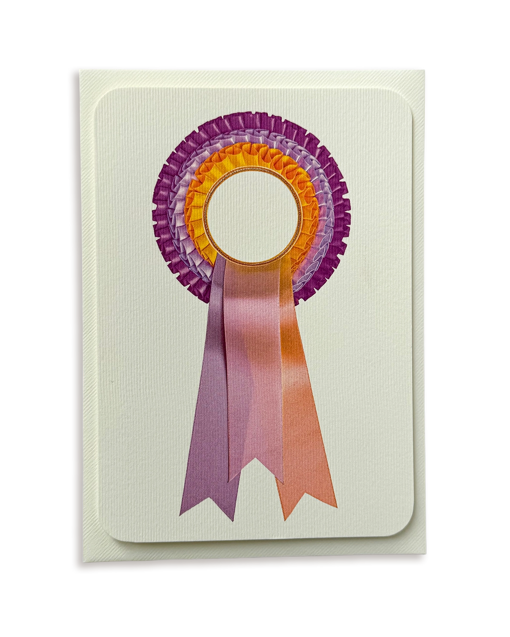 Pastel & Yellow  Rosette Greeting Card