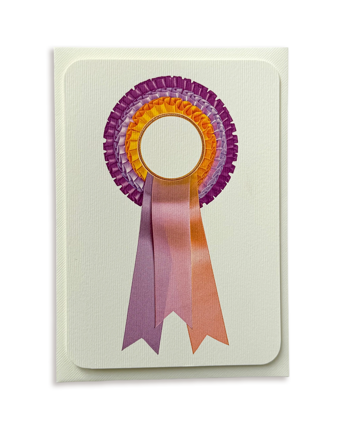 Pastel & Yellow  Rosette Greeting Card