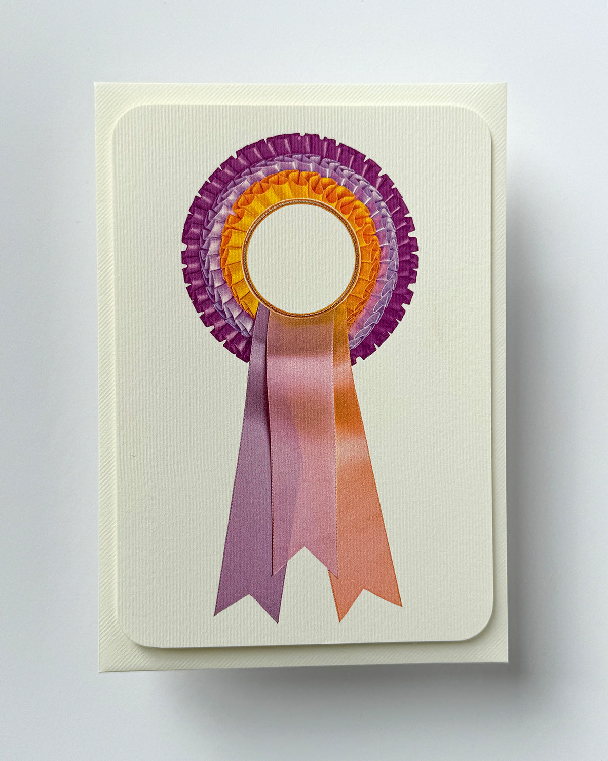 Pastel & Yellow  Rosette Greeting Card