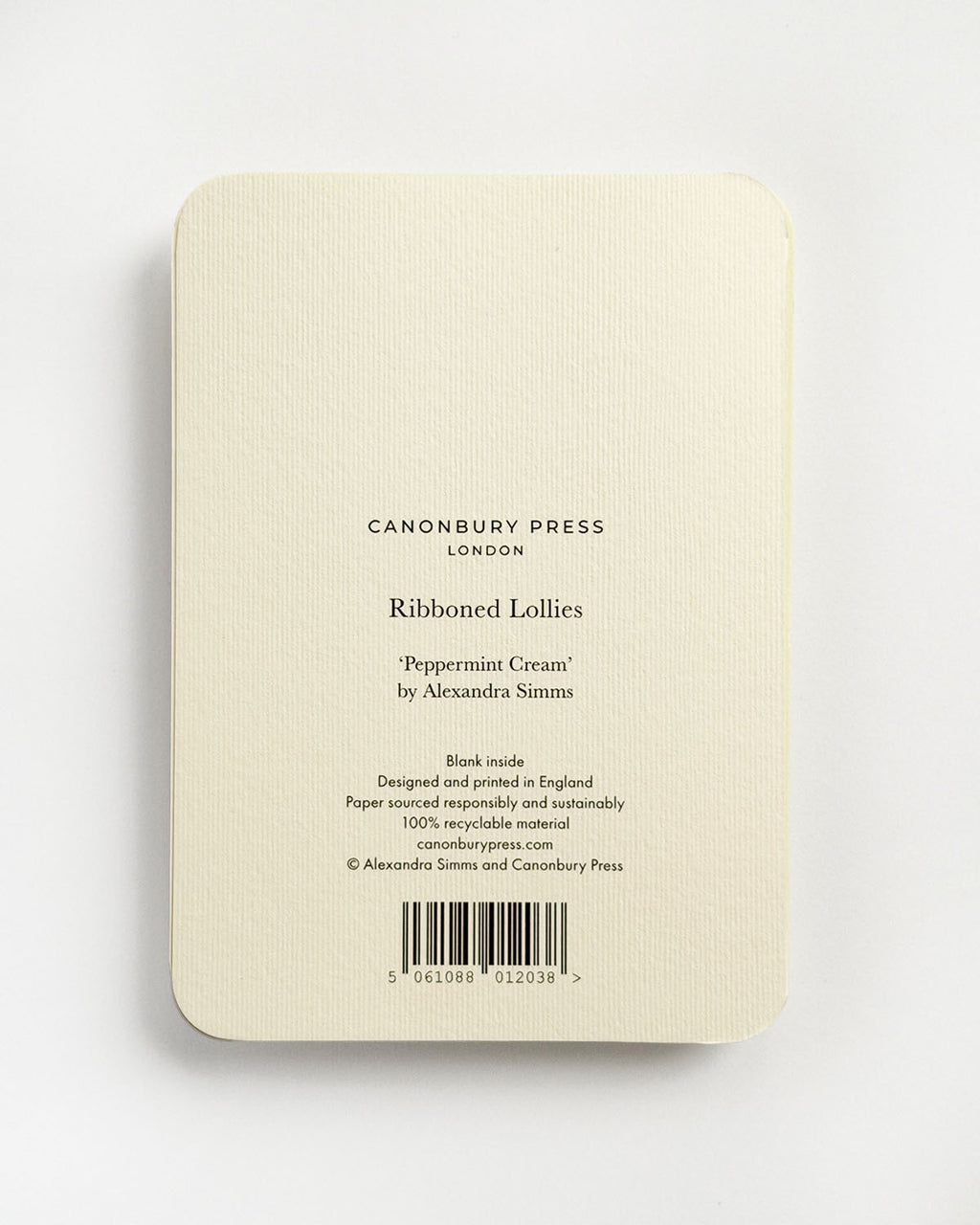 Peppermint Cream Ribboned Lollies Greeting Card