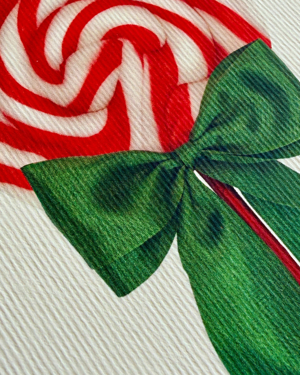 Peppermint Cream Ribboned Lollies Greeting Card
