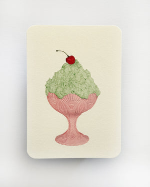 Pistachio Chantilly Cream Greeting Card