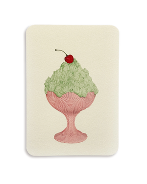 Pistachio Chantilly Cream Greeting Card