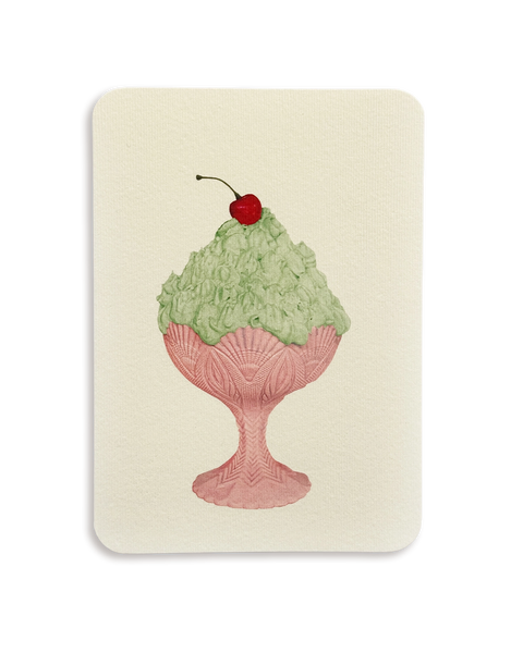 Pistachio Chantilly Cream Greeting Card