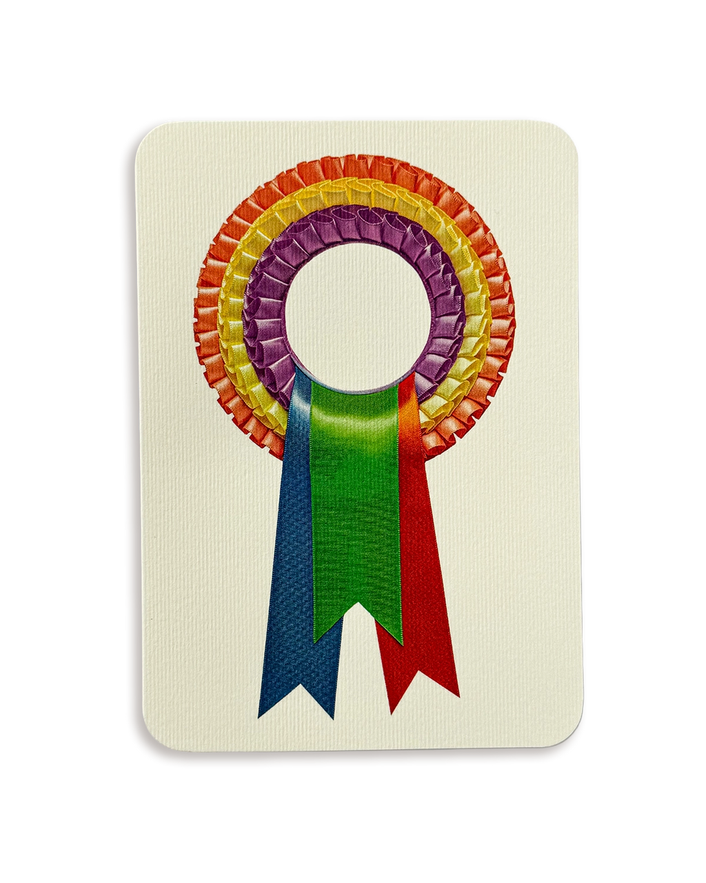 Rainbow Rosette Greeting Card