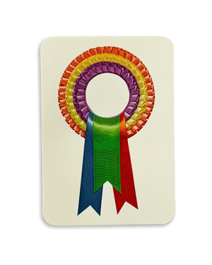 Rainbow Rosette Greeting Card