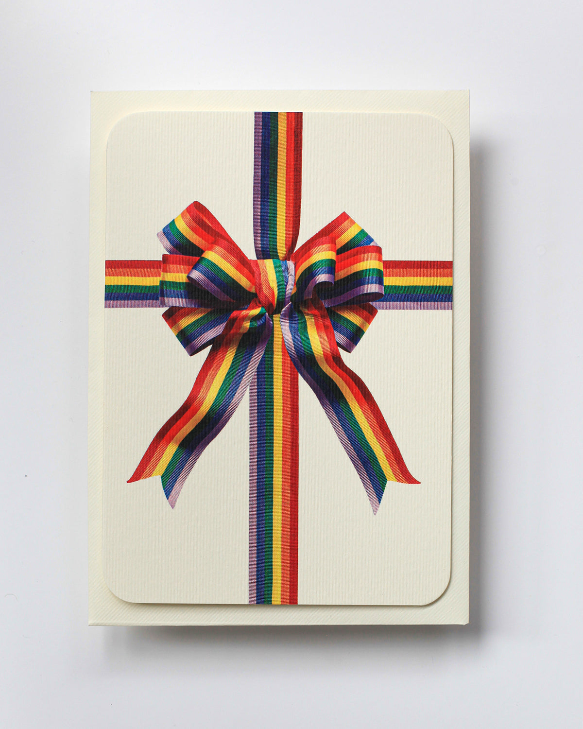 Rainbow Bow Greeting Card