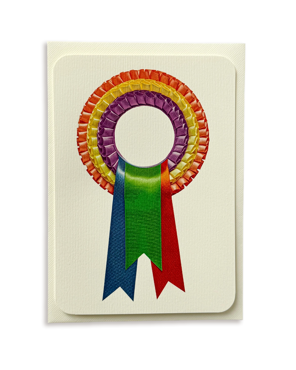 Rainbow Rosette Greeting Card