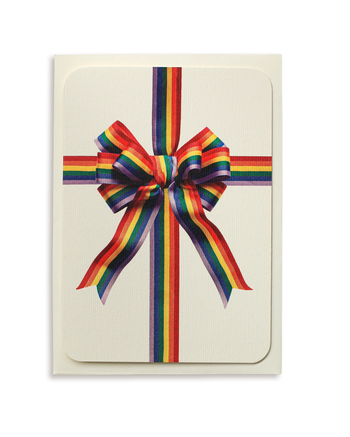 Rainbow Bow Greeting Card