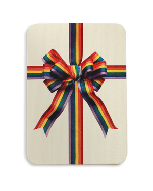 Rainbow Bow Greeting Card