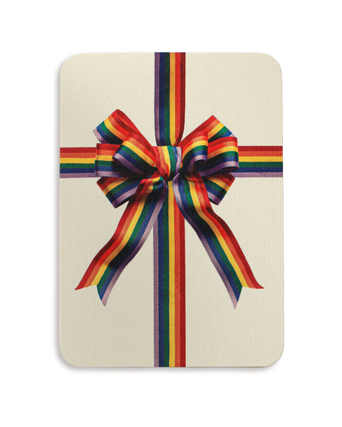 Rainbow Bow Greeting Card