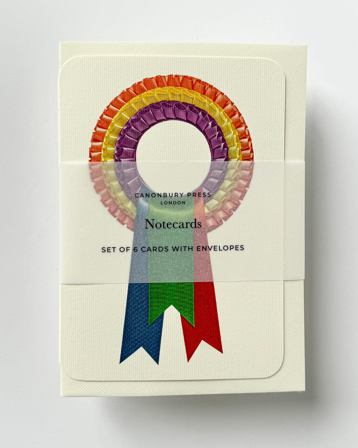 Rainbow  Rosette Greeting Card