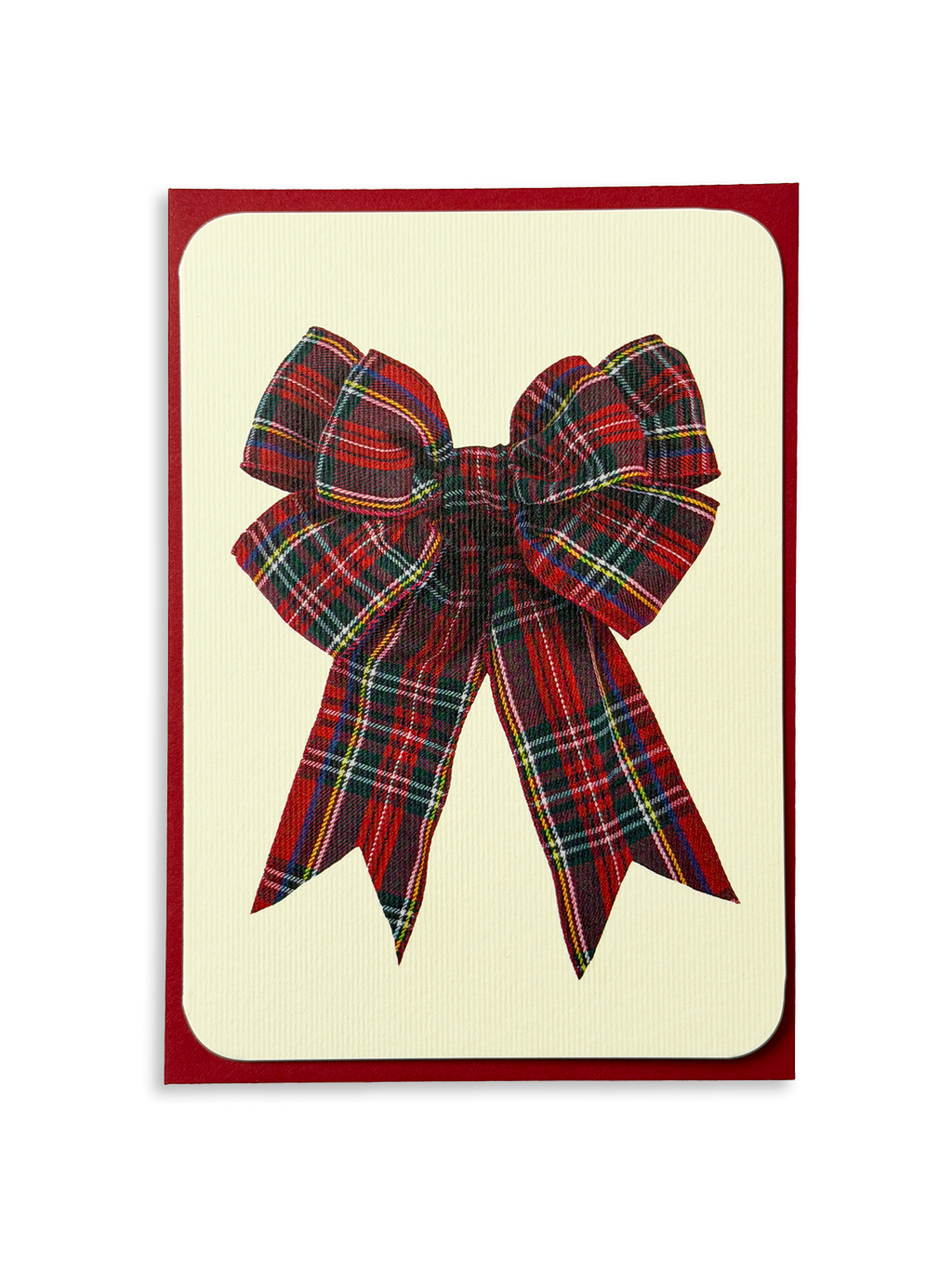 Red Tartan Greeting Card