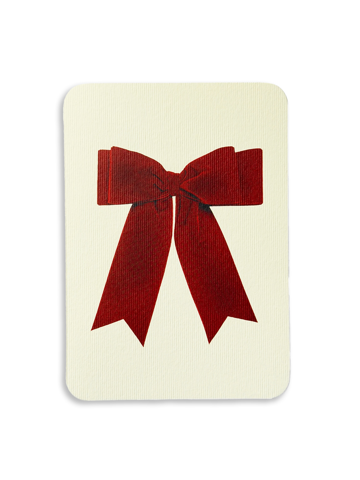 Red Velvet Bow Greeting Card