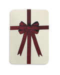 Red & Blue Diamond Bow Greeting Card