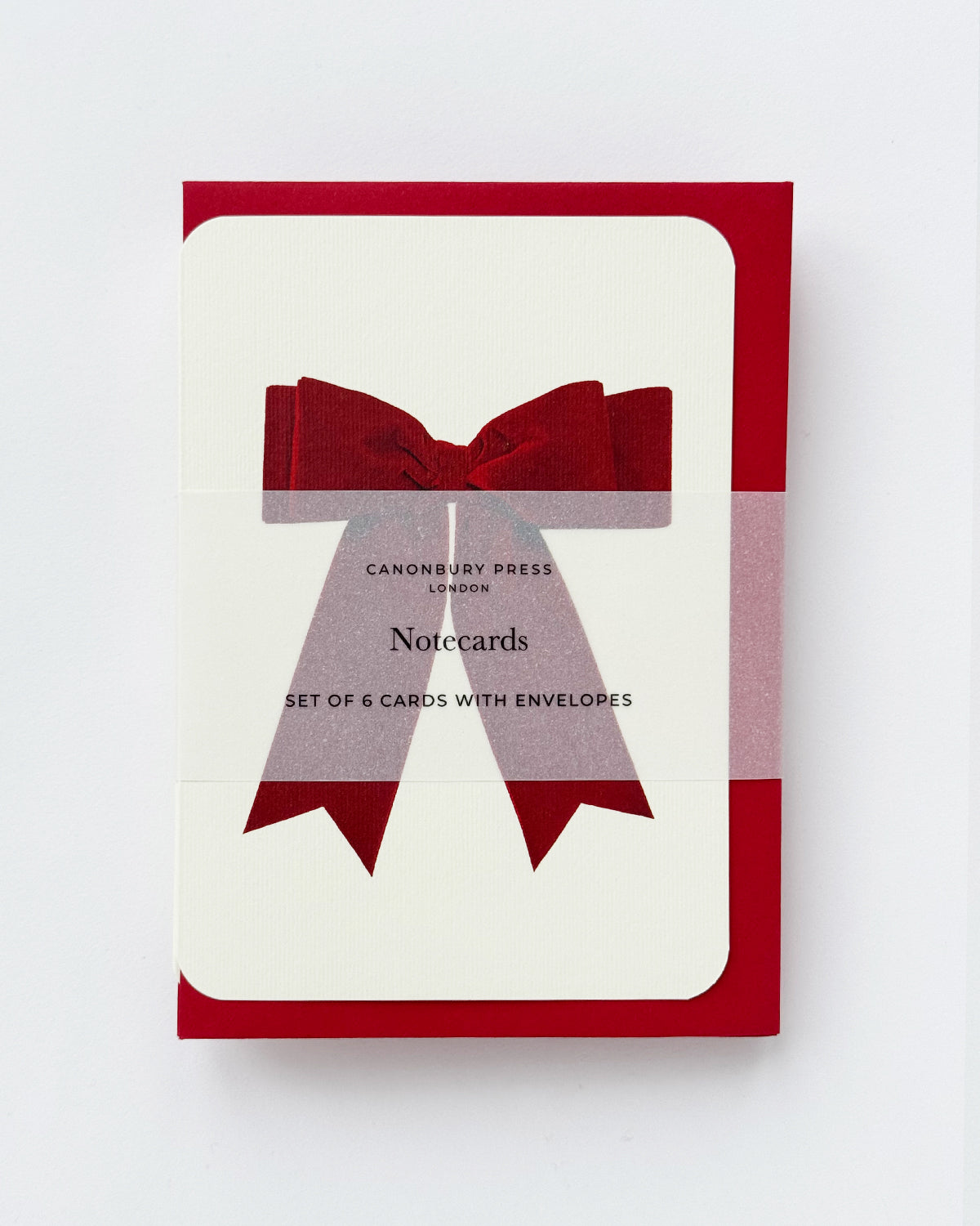 Red Velvet Bow Greeting Card