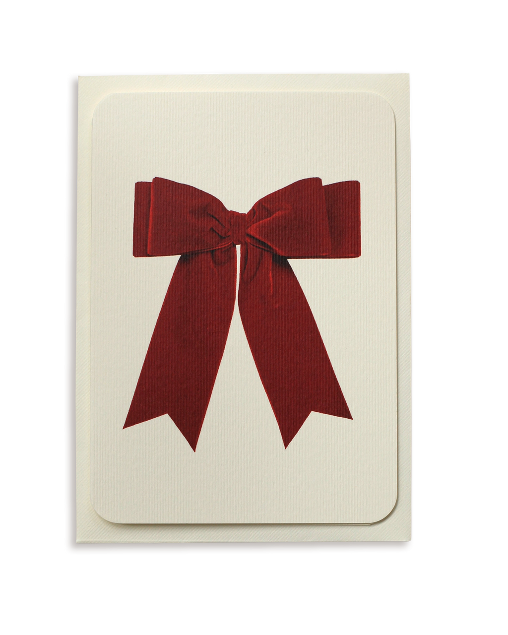 Red Velvet Bow Greeting Card