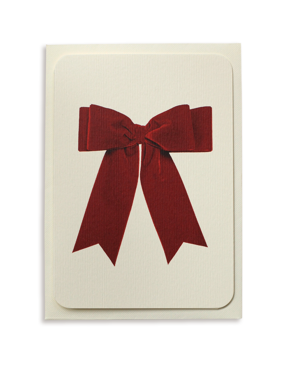 Red Velvet Bow Greeting Card