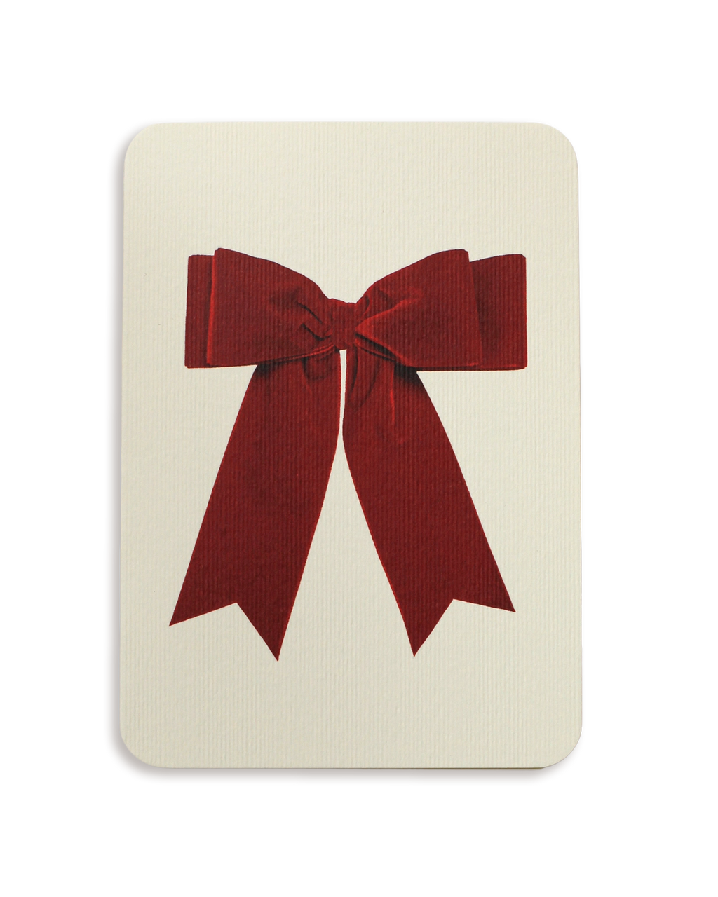 Red Velvet Bow Greeting Card