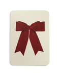 Red Velvet Bow Greeting Card