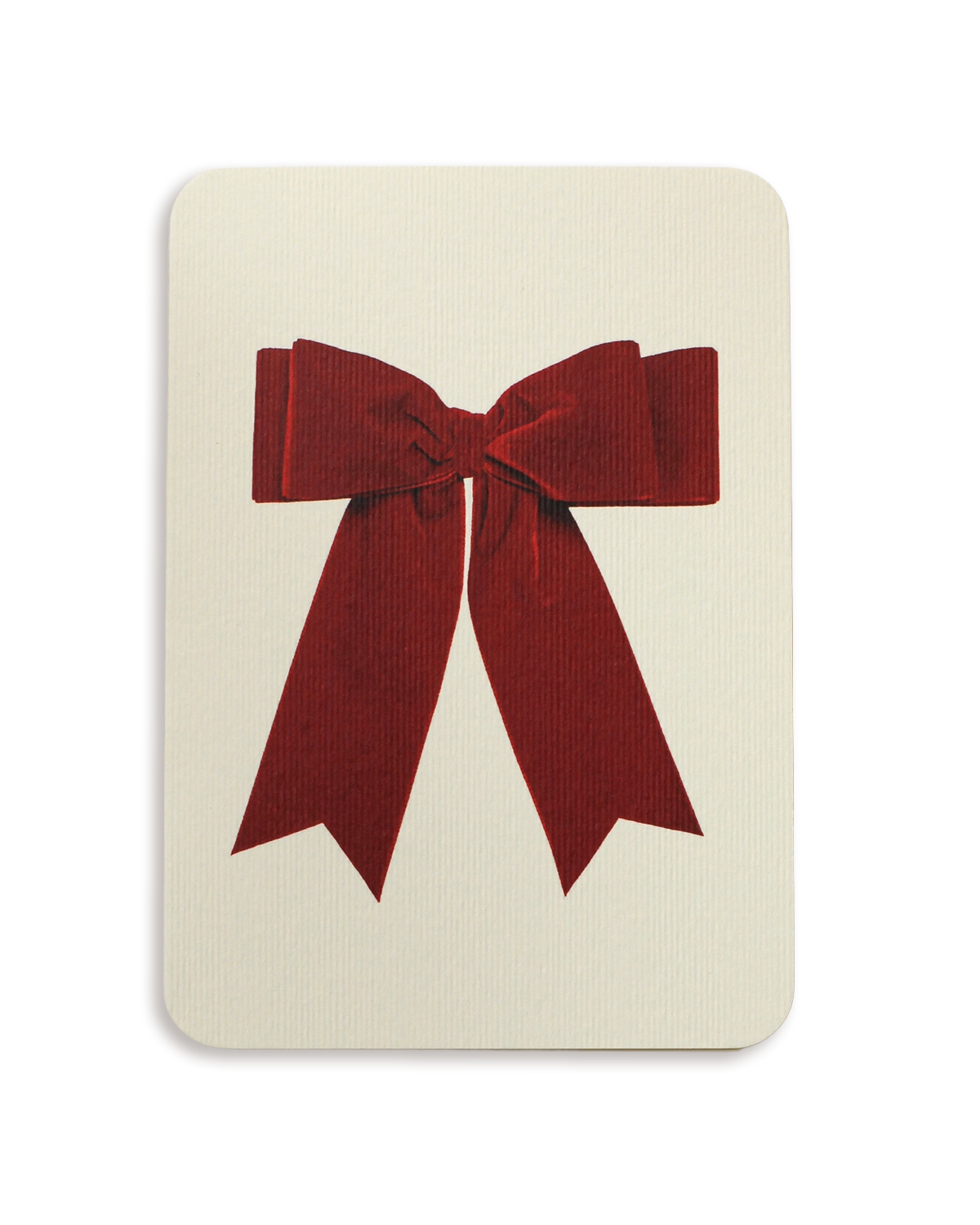 Red Velvet Bow Greeting Card