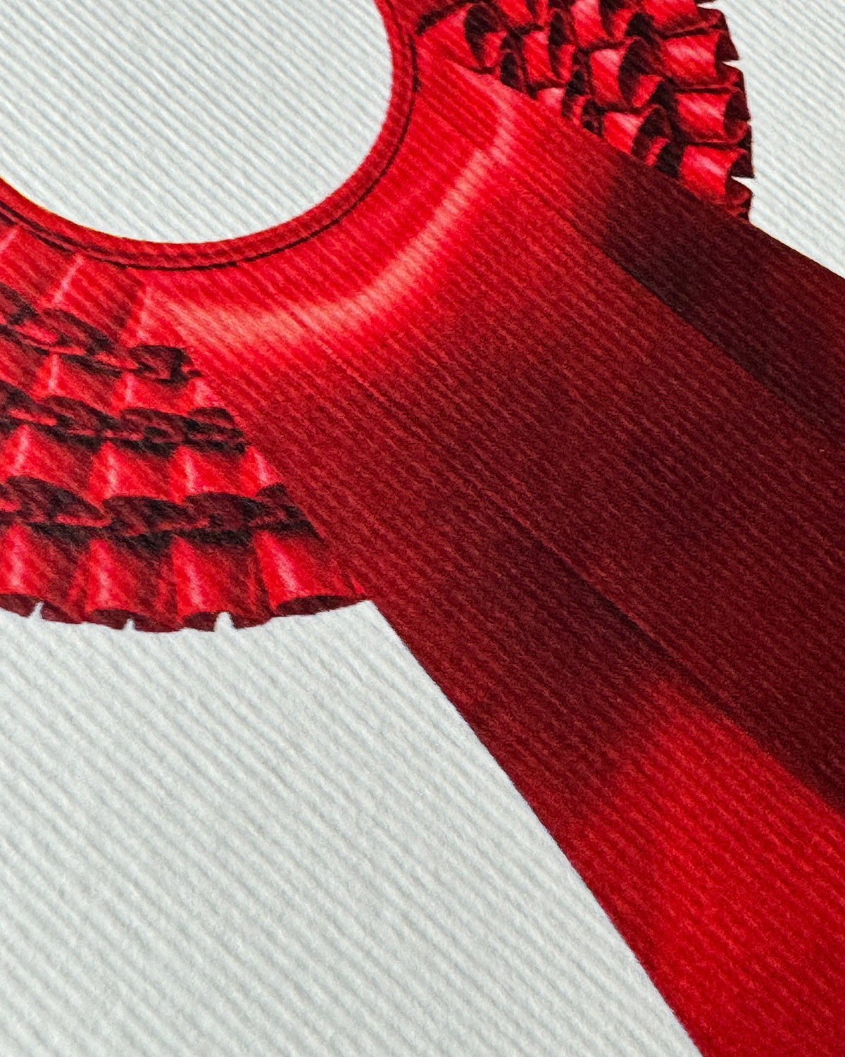 Regal Red Rosette Greeting Card