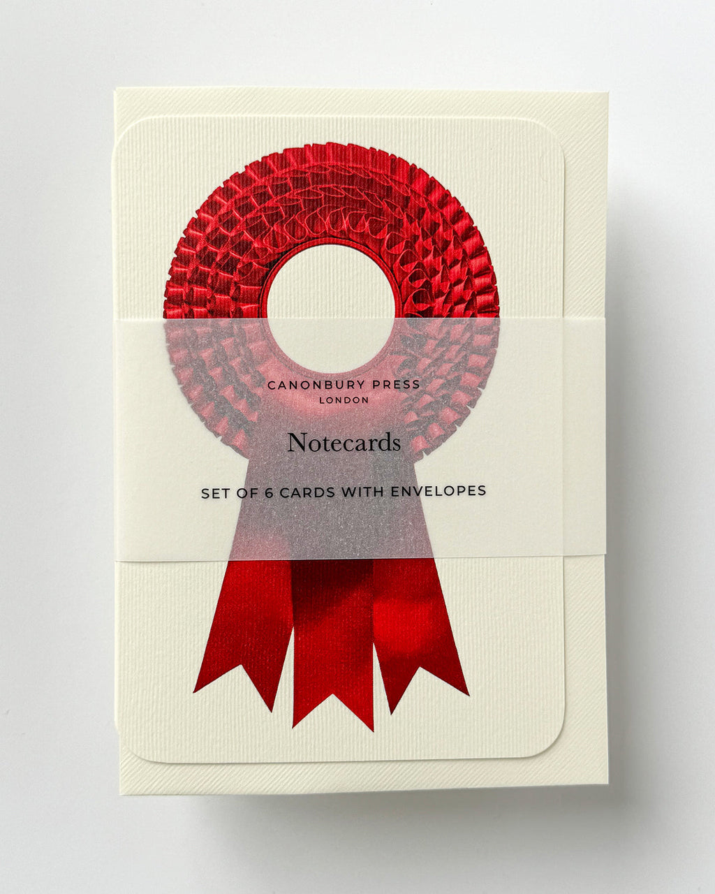 Regal Red Rosette Greeting Card