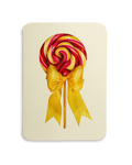 Rhubarb Custard Ribboned Lollies Greeting Card