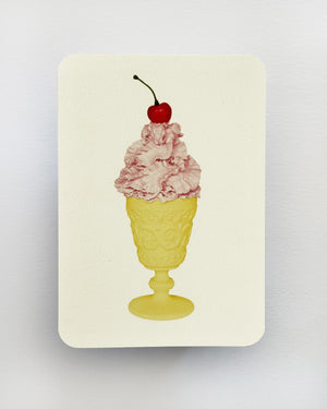 Rose Chantilly Cream Greeting Card