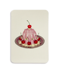 Rose Petal Cream Blancmange Greeting Card