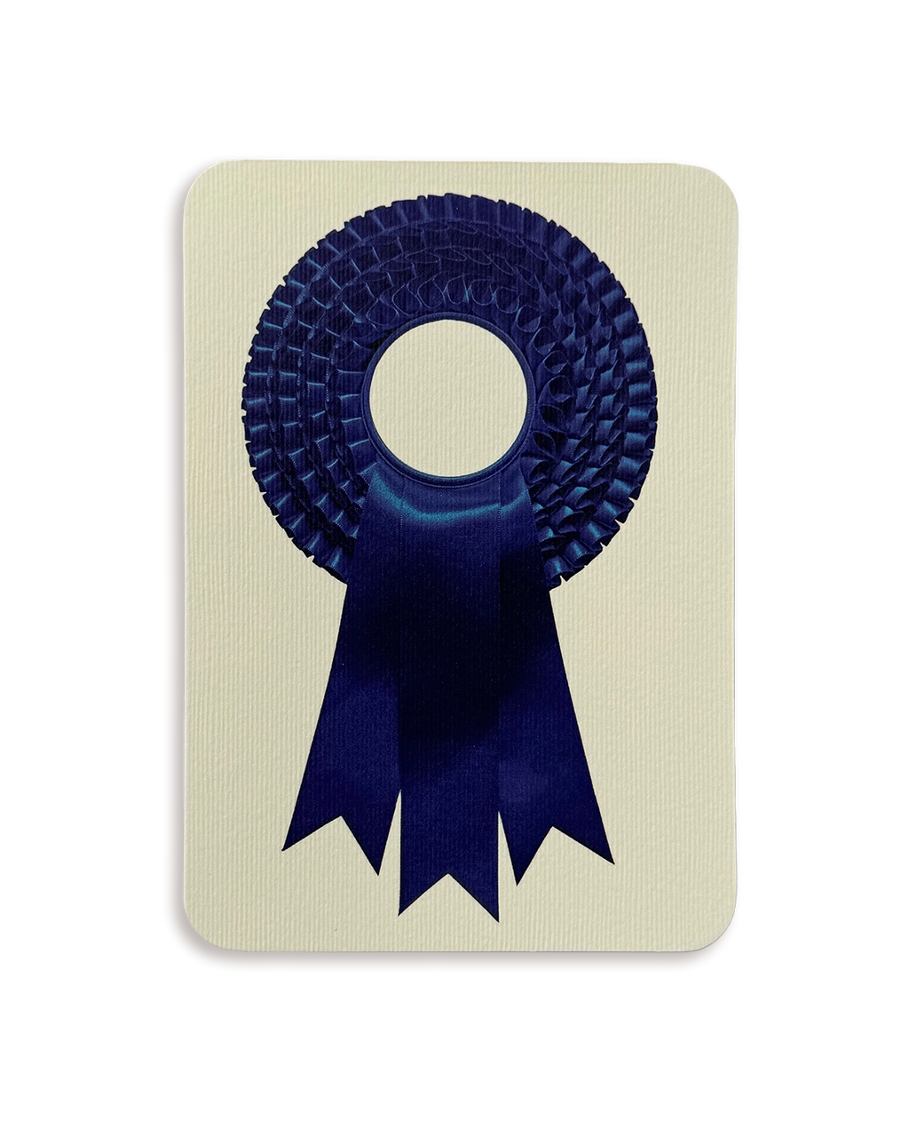 Royal Blue Rosette Greeting Card