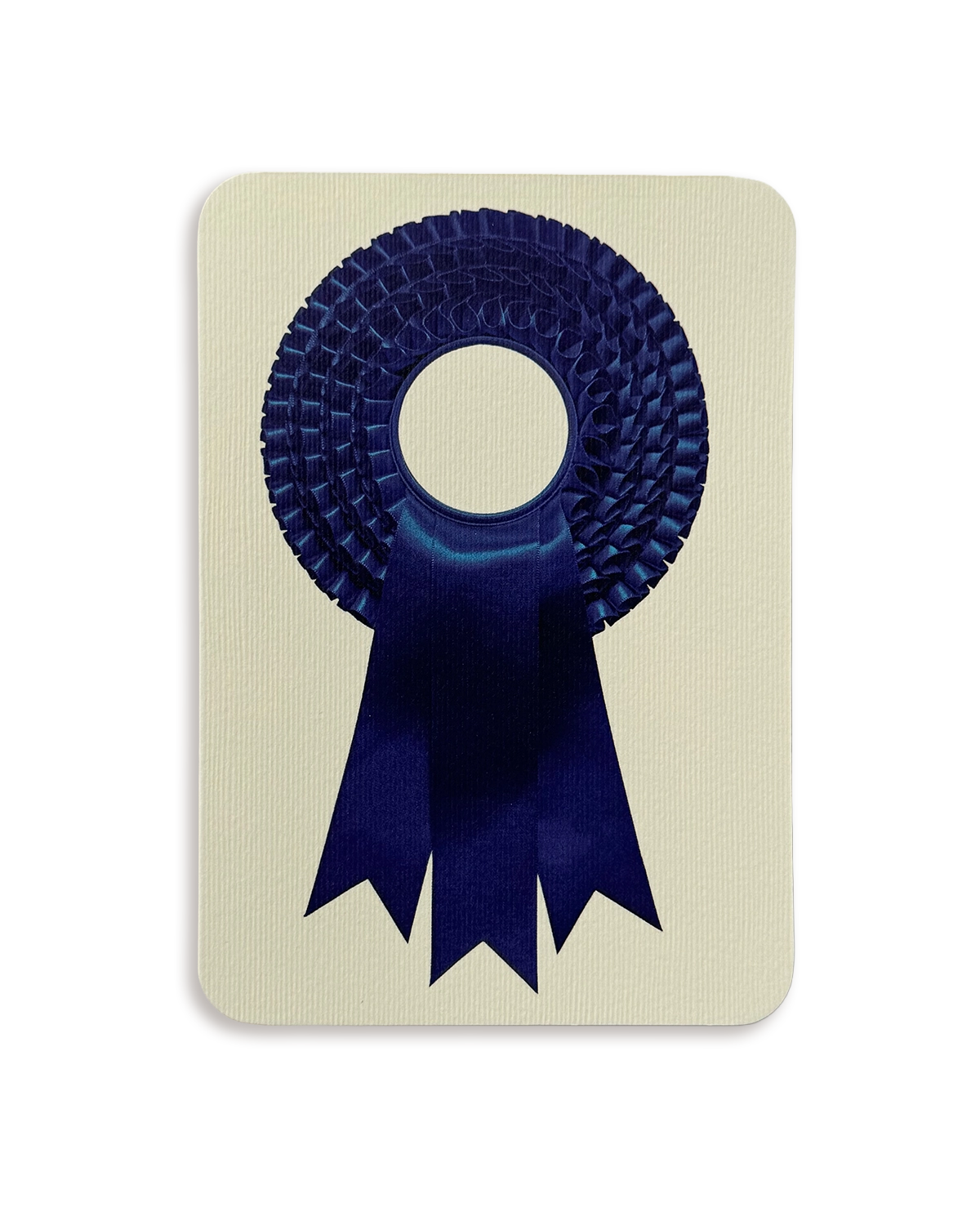 Royal Blue Rosette Greeting Card