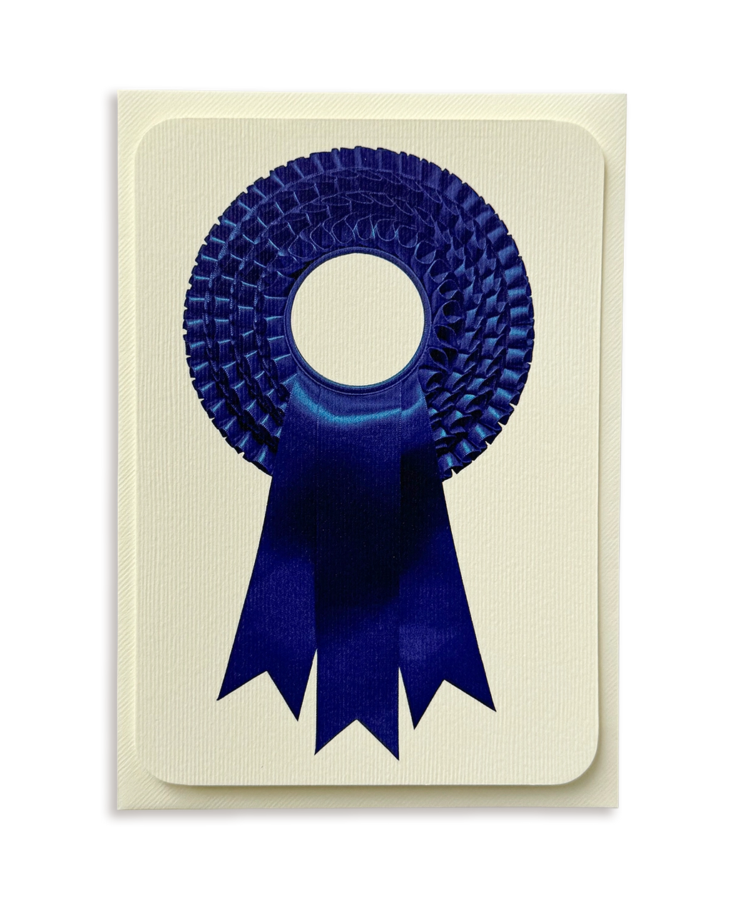 Royal Blue Rosette Greeting Card