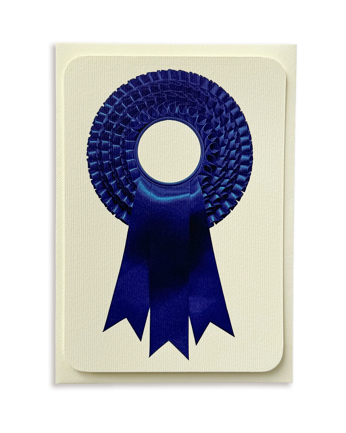 Royal Blue Rosette Greeting Card