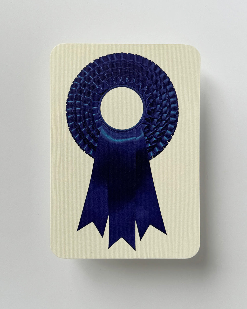 Royal Blue Rosette Greeting Card
