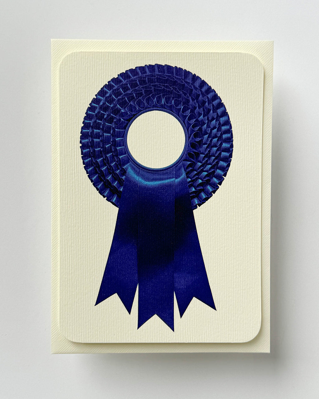 Royal Blue Rosette Greeting Card