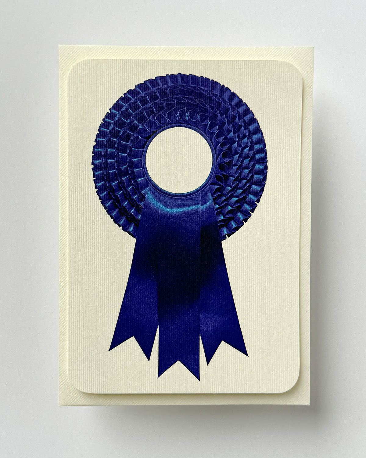 Royal Blue Rosette Greeting Card