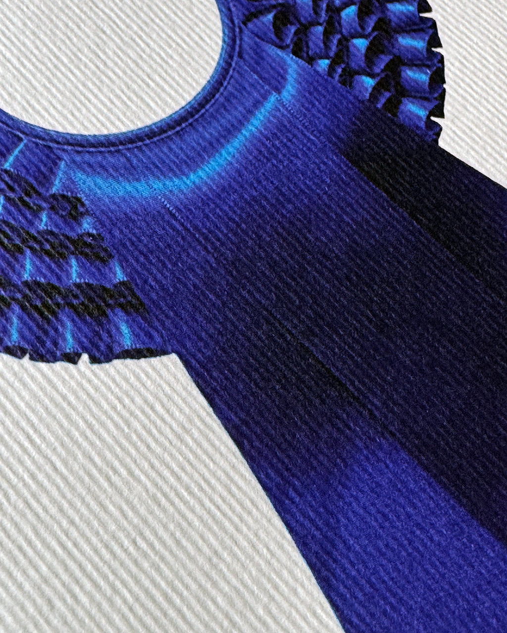 Royal Blue Rosette Greeting Card