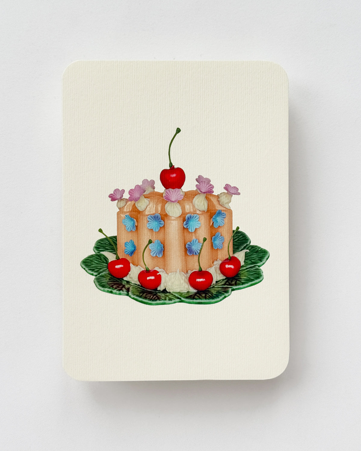 Saffron Cream Blancmange Greeting Card