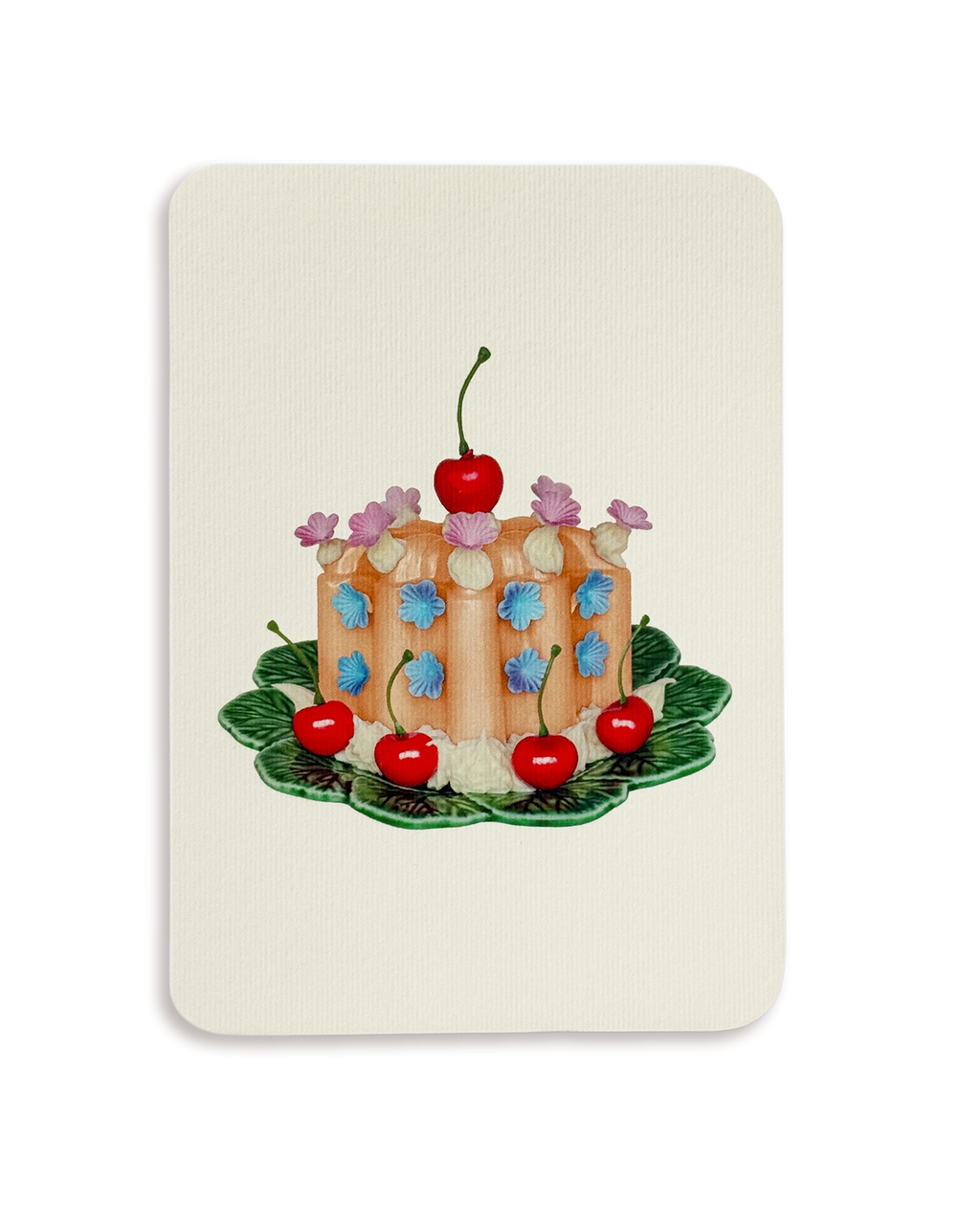 Saffron Cream Blancmange Greeting Card